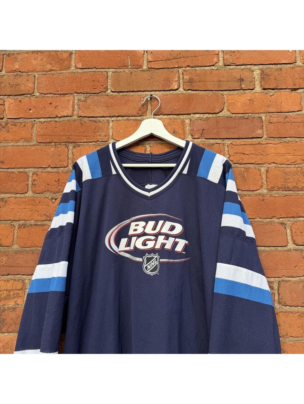 vintage bud light hockey jersey 2008 XL CCM
